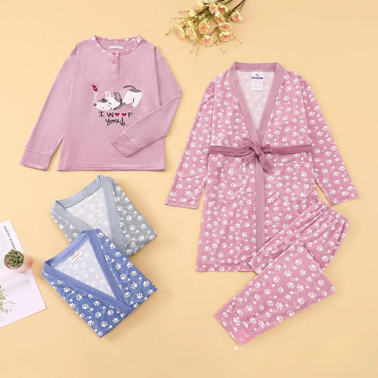 pijama 3 pcs huella mano pack 15 unidades
