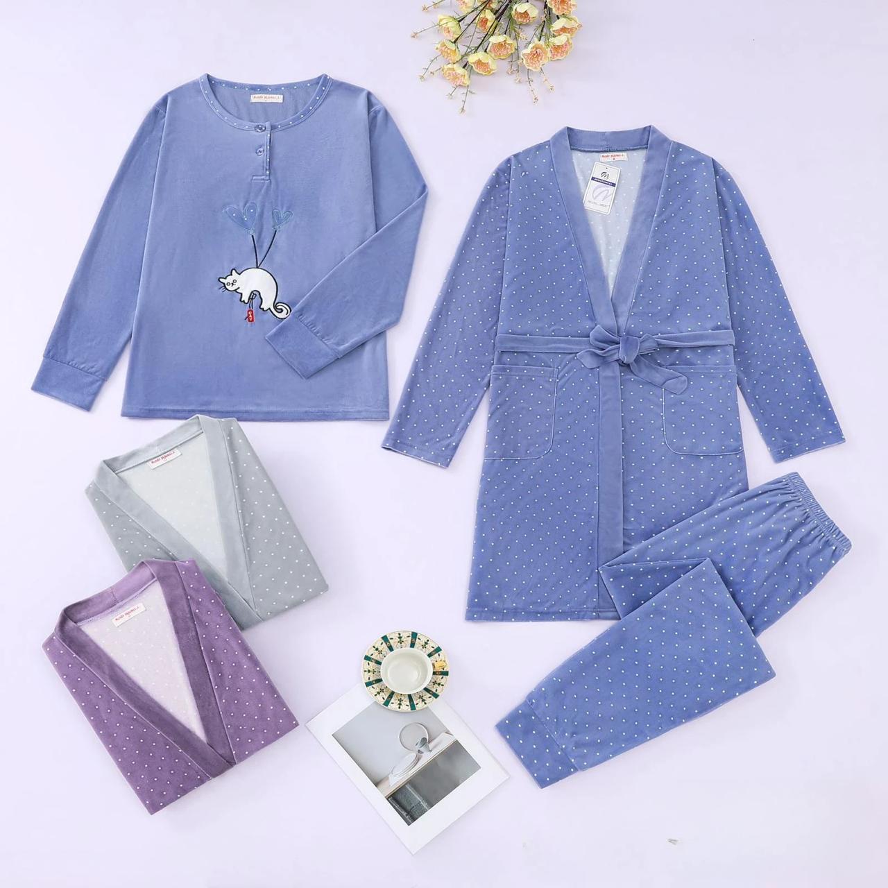 Pijama 3 pcs lunar gato